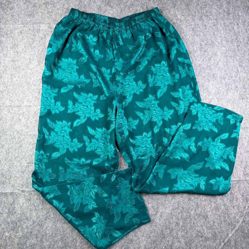 Vintage Victoria Secret Women's L Sheer Floral Pajama Pant Set‎ - Picture 6 of 9